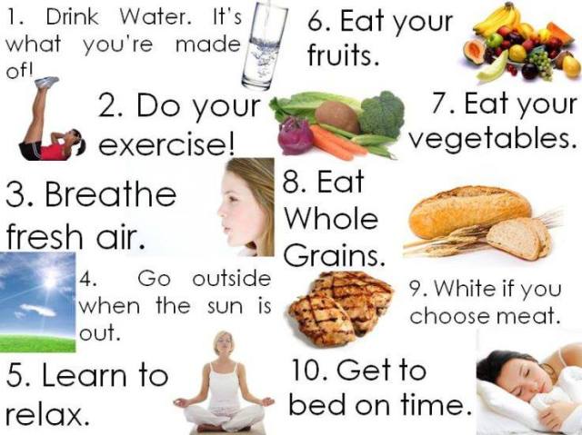 10 healthy tips
